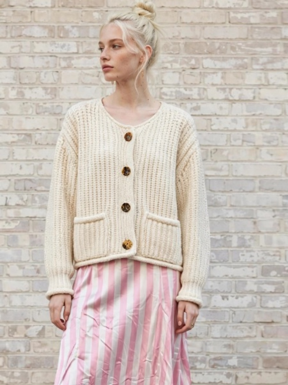 Dreamers boxy cream sweater